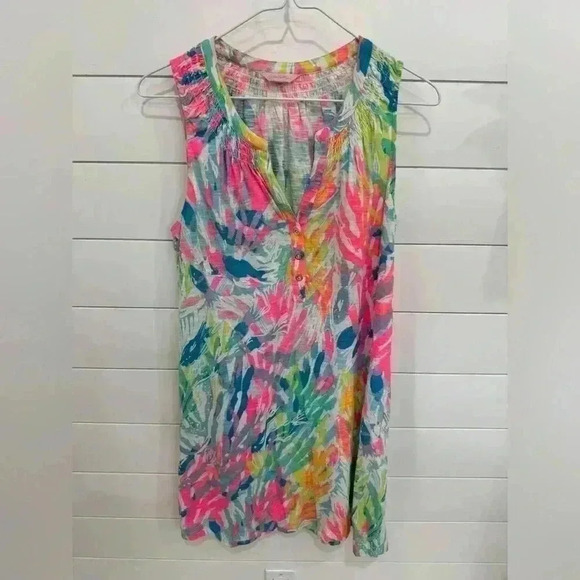 Lilly Pulitzer Dresses & Skirts - LILLY PULITZER Womens Essie 'Sparkling Sands' Sleeveless Dress Size S